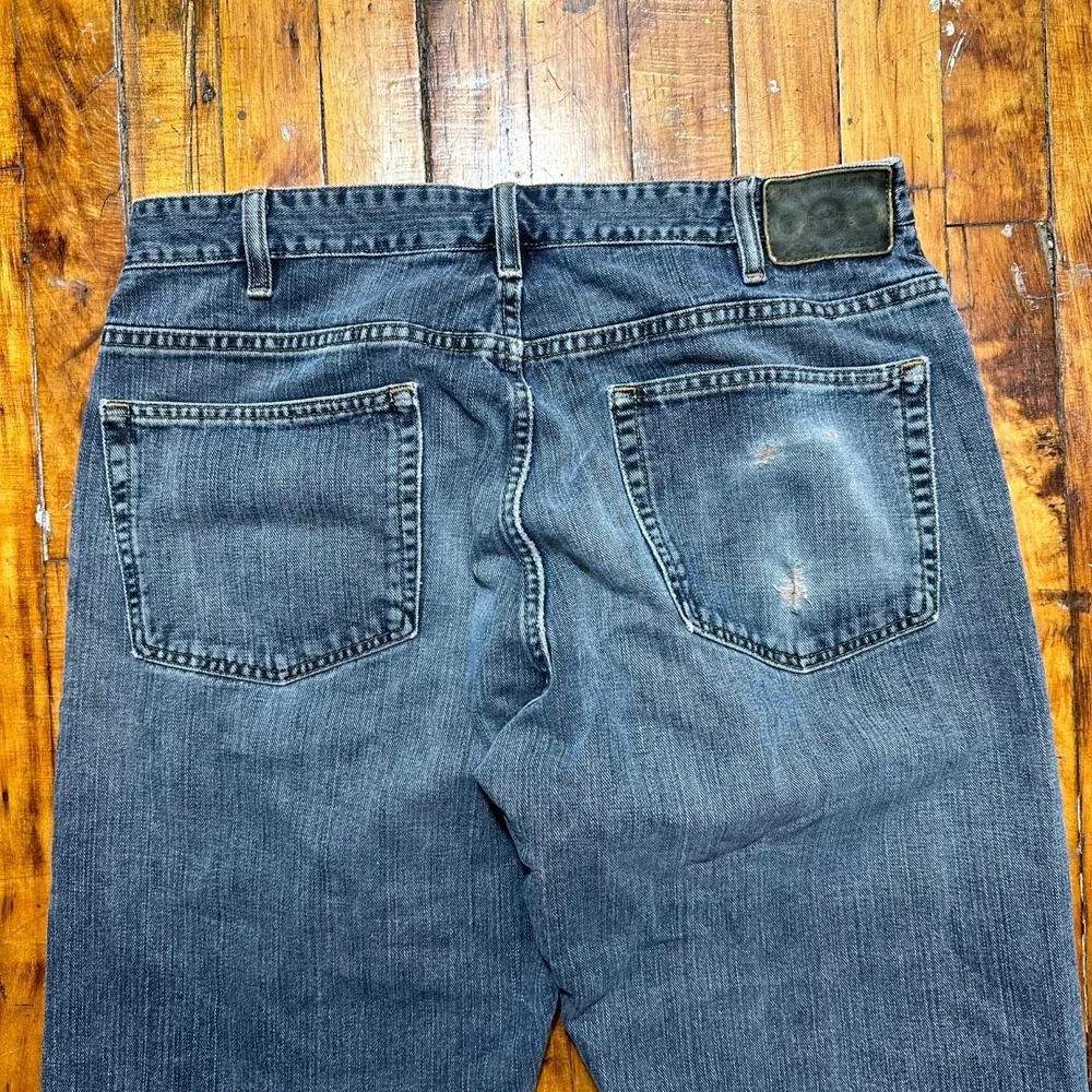 Eddie Bauer Jeans Men's 36x32 Blue Denim Regular Fit Straight Leg Medium Wash